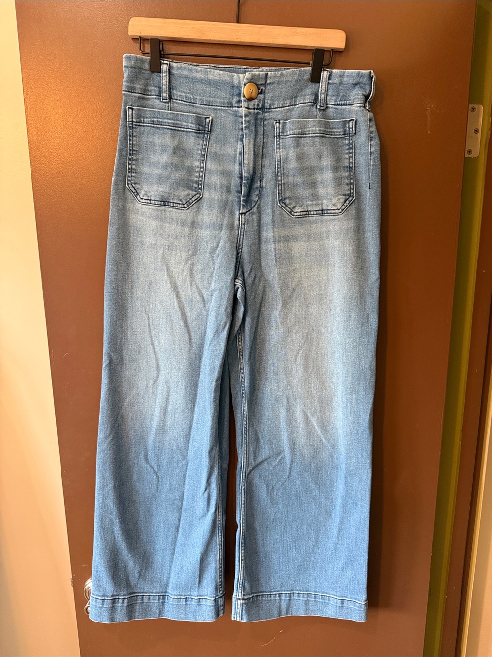 Anthropologie Maeve The Colette Denim Crop Pants - 31 TALL